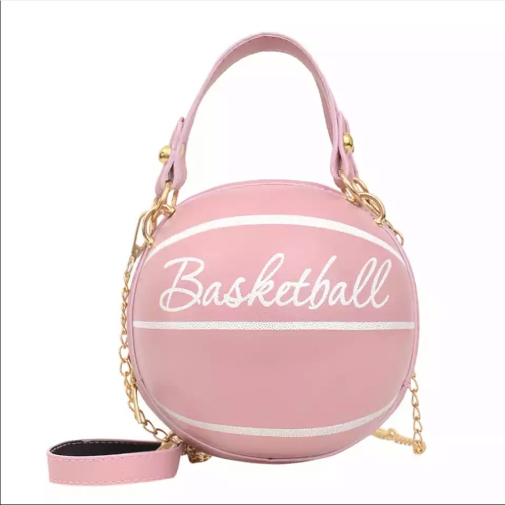 🎉HP🎉 Light Pink Vegan Leather Basketball Bag
